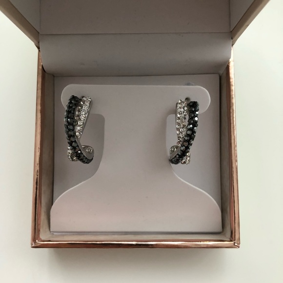 Chrystina Jewelry Chrystina Genuine Crystal Hoop Earrings Poshmark